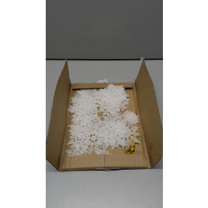 36-Pack Snowflake Christmas Tree Ornaments - White Glitter Snowflake Decorations for Xmas Tree, Adornos para rbol de Navidad, Winter Snow Flakes Decor. (White)