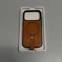 for iPhone 17 Pro Case Leather | iPhone 17 Pro Leather Case with Stand | Compatible with MagSafe with Magnetic Ring Grip Holder (Brown, IP17 Pro-6.3inch)