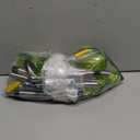 DenicMic St Patricks Day Decorations Solar Lights Outdoor 10 Pack Waterproof Green LED Stainless Steel Stake Outside Lights for Yard Pathway Garden Driveway Walkway Landscape Path Lighting