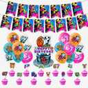 6 7 Sport Themed Birthday Party Decorations Supplies Six Seven Soccer Basketball Party Decorations Includes Happy Birthday Banner Balloons Cake Toppers Cupcake Toppers for Boys and Girls