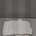 RYB HOME White Curtains for Bedroom - Linen Textured Semi Sheer Curtains Privacy for Bedroom Bathroom Kitchen Dining Office Window, 52 Wide x 45 inches Long, 2 Pcs