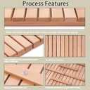 Bingaai Cedar Wood Bath Mat 48 23.6 in, Wooden Bath Mats, Cedar Wood Shower Mat, Shower Stall Mat Non-Slip for Bathroom Bathtub Spa Sauna Garden Home, Wooden Floor Mat Large for Indoor and Outdoor, 48" x 23.63"