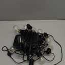 Addlon 54FT(48+6) Solar String Lights Outdoor Waterproof with USB Charging & Remote Control - Dimmable Solar Power Patio Lights with LED Bulbs for Porch, Garden, Yard, Market, Bistro - Last for 20+Hrs