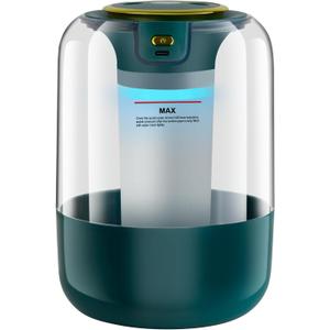 Humidifier with Double Nozzle, 2.2L Humidifiers for Bedroom, 26dB Quiet Dual Spray Cold Mist Humidifier for Plants, Office, and Home Baby Nursery, 3 Gear and Night Light, Easy to Fill & Clean (Green)