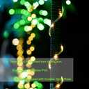 SOSHOT 7FT Lighted Artificial Palm Tree with Three Trunks and 260 LED Lights - Ideal for Outdoor/Indoor Use, Perfect for Tiki Bars, Patios, Homes, Offices, Beaches, Yards Pool, and Cruise Party
