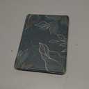 CoBak Lightweight Stand Case for 7" Kindle Paperwhite 12th Gen 2024 and Kindle Colorsoft with Right Hand Strap - Compatible with iPhone MagSafe, for Samsung/Belkin/Anker Wireless Charging Pads (Green pattern)