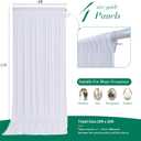 20 ft x 10 ft Wrinkle Free White Backdrop Curtain for Wedding Parties, Polyester Photo Backdrop Drapes for Baby Shower Birthday Party Backdrop Stand, Bulk Thick Background Curtains 5x10FT 4 Panels