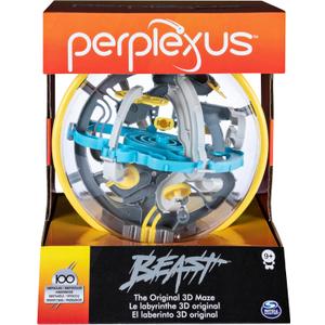 Perplexus Beast 3D Gravity Maze Game Brain Teaser Fidget Toy Puzzle Ball, Anxiety Relief Items, Cool Stuff, Sensory Toys for Kids & Adults Ages 9+