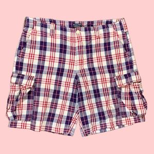 Polo Ralph Lauren Mens Multicolor PLAID Cargo Shorts Mens 34