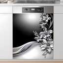 Dishwasher Magnet Sticker Cover Panel Decal Refrigerator Magnetic Sticker Decorative for Kitchen Decoration,Fridge Door Cover,Home Appliances Decor Stickers 23"x26"