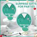 24 Pcs Nurses Gift Folding Fan Nurse Appreciation Gifts 7.87" Round Portable Handheld Fan with Handles Motivational Thank You Gifts for Nurses Week Party Graduation (Green)