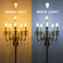 Wellmet Gold Floor Lamp for Living Room Corner, 6 Lights Farmhouse Standing Lamp, Tall Crystal Floor Lamp with Foot Switch for Office, Reading Room, Bedroom (E12 Base)