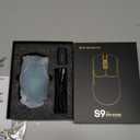 S9 Max Wireless Gaming Mouse, 59G Ergonomic Computer Mouse, Triple Modes, 8K Polling, 26K DPI, PAW3395 Optical Sensor, Kailh Switch, 250h Battery Life, Programmable for PC/Win/Mac(Green)