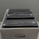 Collapsible Fabric Storage Cubes Organizer with Wood Handle, Cube Storage Bins Foldable Baskets for Organizing Home Office Closet Clothes Books, 10.5x10.5x11 Inch, 4 Pack, Black