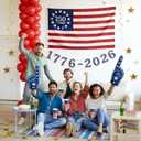 250 Year American Anniversary Flag, 3x5 Ft Double Sided American Flag, 1776-2026 250 Years Outdoor Anniversary Banner Decorations with 2 Brass Grommets (A1)