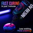 CRAFT RESIN 500g UV Resin Kit Hard Type Low Viscosity  Crystal Clear and No-Yellowing UV Resin Glue for DIY, Jewelry Making, Molds Casting and Polymer Clay Projects - Fast Cure Under UV Light