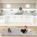 19.7ft Retractable Baby Gates Dog Gate - 236" Extra Wide Expandable Child Safety Gate,37" Tall Toddler Pet Mesh Gate with Reinforced Strips for Doorways,Stairs,Hallways,Outdoor & Indoor Large Openings