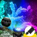 T-SUN LED Pond Lights Underwater, Color Changing Submersible Fountain Lights with APP Control, Waterproof Spotlight with 16 Million Colors, Timing, Music Sync (RGB, 6-Head)