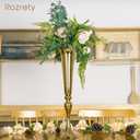 4 Pcs Gold Vase Wedding Centerpieces for Tables 22.5" Tall Gold Vases for Centerpieces Table Decorative Metal Flower Stand for Wedding Party Dinner Centerpiece for Anniversary Ceremony Decor