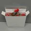 20 Pcs Valentine's Day Crochet Heart Flower Bouquet Handmade Knitted Flowers Bulk with Cards Red Valentine Crochet Flower for Arrangements Floral Bouquet Crafts Decorations Gift for Women Girlfriend