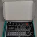 Facmogu F998 Live Sound Card Audio Mixer, Podcast Audio Interface with DJ Mixer Effects, Voice Changer with Sound Effects for PS4 PS5 Karaoke Tiktok YouTube Live Streaming Record Gaming