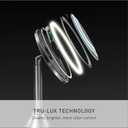 simplehuman Sensor Mirror Fold, 5'' with 10X Magnification, Round Rechargeable Travel Makeup Mirror, Tru-Lux® Full-Spectrum Light, Adjustable Brightness & Height, Brushed Stainless Steel