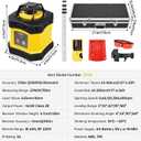 Rotary Laser level Kit, 360 Degree Self-leveling Laser Level