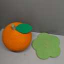 Orange Cat Scratching Post for Indoor Cat Small Cat Scratching Post Cute Modern Sisal Cat Scratcher for Kitten Cat Scratching Ball