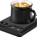 Mug Warmer,Coffee Mug Warmer with 3 Adjustable Temperature Settings,Coffee Warmer with 2-12H Auto Shutoff Functions,Easy to Clean Mug Heater for Desk,Grandma Gifts for Mothers Day (Black)