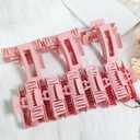 18 Pack Hair Claw Clips,Hair Clips For Women,Large Hair Claw Clips For Thick Hair,Nonslip Matte Hair Clips Hair Accessories Women Girl Birthday Christmas Gift (18 Pack Pink)