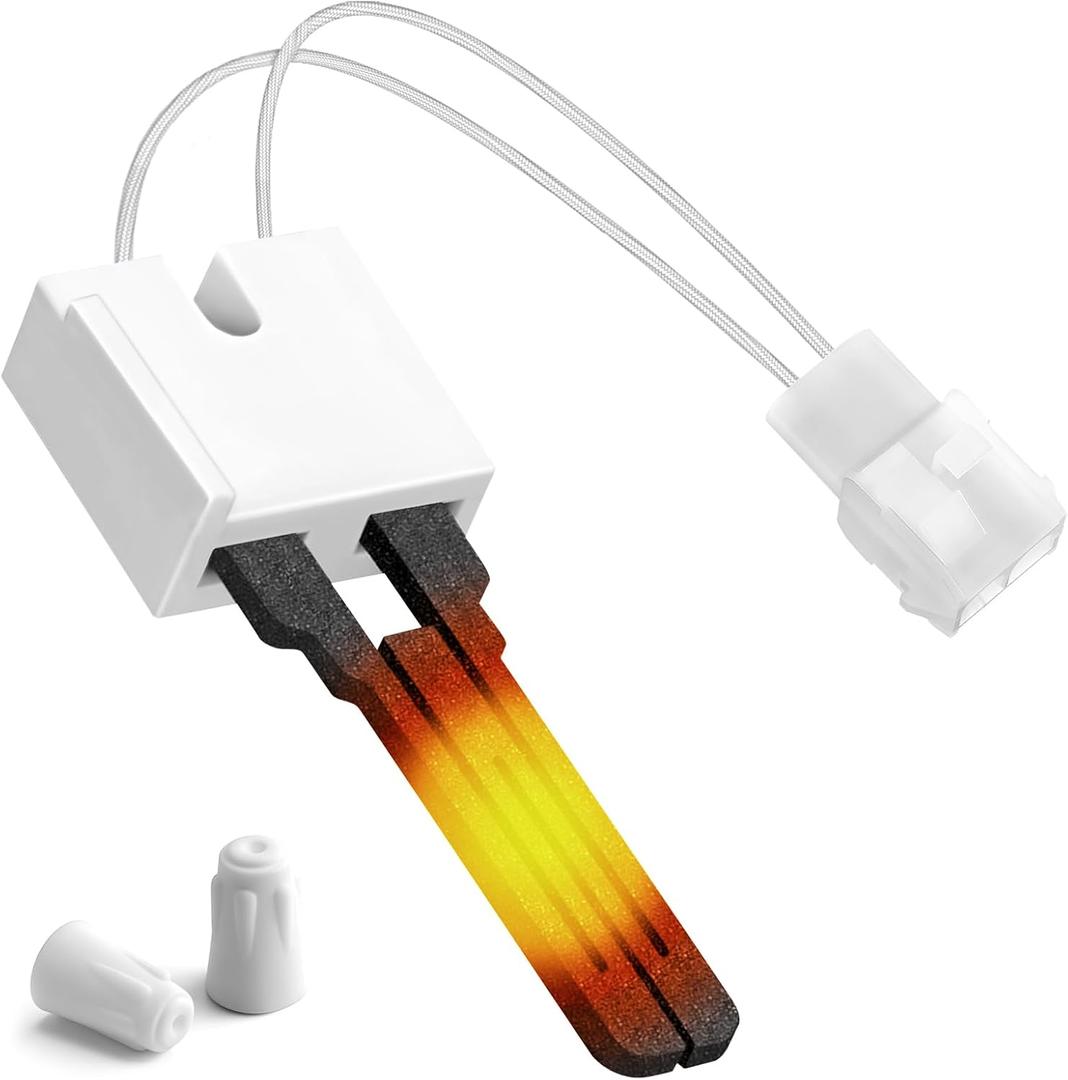 Upgraded 025-32625-000 Furnace Ignitor for York Coleman Evcon Luxaire, Hot Surface Ignitor Replaces B1401018 S1-025-32625-000 025-31801-000 S1-025-35325-000 Norton-271N with Male Plug