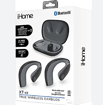 Bytech iHome XT-42 True Wireless Bluetooth In-Ear Earbuds HMAUBE238