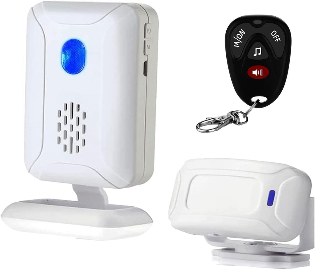 Wireless PIR Motion Sensor Detector Home Store Welcome Buzzer Security Alarm Chime for Business Mailbox Front Door Entry Alert Elderly with Remote