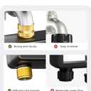 Diivoo Brass Sprinkler Timer 2 Zone, IP66 Waterproof Programmable Water Hose Timer 2 Outlet with Large Display, Rain Delay & Manual Watering for Outdoor Automatic Irrigation of Garden, Lawn, Yard
