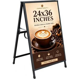 24×36 Inch Slide-in Folding A-Frame Sign Holder (Frame Only)