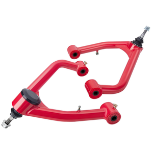 Upper Control Arm for 2007-2018 Silverado Sierra 1500, 2-4" Lift Front Control Arm for Chevy Tahoe Suburban GMC Yukon, Red Suspension Control Arms with Adjuatable Ball Joint Replace OEM Arms