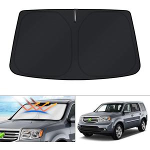 KUST Windshield Sun Shade for Honda Pilot SUV 2009-2015 Accessories Window Sunshade Sun Visor Protector Foldable Blocks UV Rays Keep Your Car Cooler