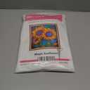 DMCVIVR Stamped Cross Stitch Kits for Adults Beginners Embroidery Kits 11CT Needlepoint Kits Cross Stitch Patterns Embroidery Patterns- Magic Sunflower 18x18 inch (Handicrafts35)