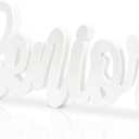 Senior 2026 Sign Wooden White Graduation Photo Props Graduation Decorations Class of 2026 Table Centerpiece Senior 2026 Sign for 2026 Party Decorations Supplies