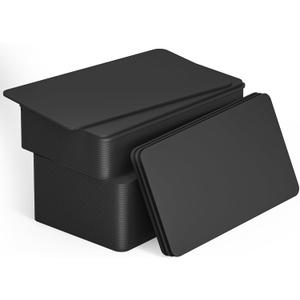 50pcs Black NFC Tags - NFC Business Cards, 215 Cards, Blank, Rewritable, 504 Bytes, Programmable, iPhone Compatible