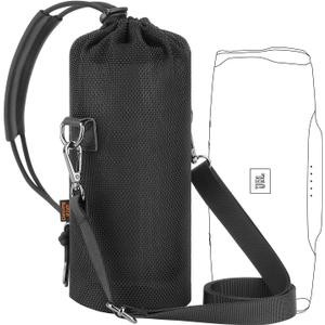 Desing Wish Speaker Carrying Case Bag Compatible with JBL Charge 3/ Charge 4/ Pulse 3 - Portable Bluetooth Speaker, Anti Scratch Speaker Protector Case Travel Speaker Pouch