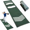 Softball Pitching Mat,Wear-Resistant Portable Training Mat for Batting Stance Practice,Indoor/Outdoor Practice Baseball Strike Zone Mat for Youth Beginners,54" L x 12" W