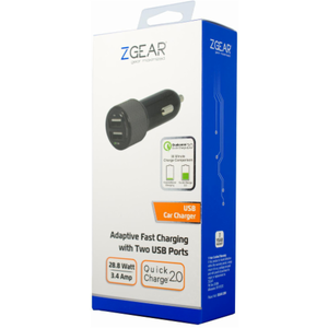 ZGear Fast Charge Car Charger USB