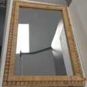 Rattan Wall Mirror - Boho Mirror Hanging Wicker Mirror for Bathroom Entryway Wall Decor, 20" x 30", Rectangle