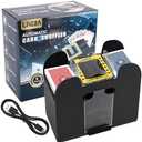 Lineba Automatic Card Shuffler 6 Deck Heavy Duty Electric Card Shuffler, USB/Battery-Operated Casino Playing Card Shuffler for Card Games