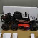 Jiakora RC Cars, Remote Control Monster Truck - Rock Crawler RC Truck with 2 Rechargeable Batteries, Metal Body, Large Size & LED Headlights, Boy Toys for Kids Ages 4-7 8-12 Birthday Gifts