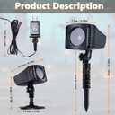 Halloween Projector Outdoor Lights,  Spider & Web Projector Lights