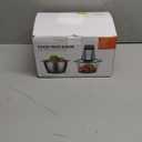 KOIOS Food Processor, 500W Electric Food Chopper with 2 Bowls (8 Cup+8 Cup) & 2 Bi-Level Blades&, Small Electric Grinder Meat Processor for Nuts, Meat, Onion, Garlic, Baby Food, Black