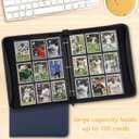 GERMUN 9 Pocket Card Binder, Premium Zip Trading Card Binder, 720 Double Sided Pocket PU Card Collection Binder, Collector Card Album, Card Folder for MTG, TCG, Sports Cards, Game Cards (DARK BLUE)