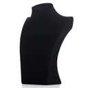 Polmart H4 Necklace Display Bust (Black Velvet, 13 ½”H)